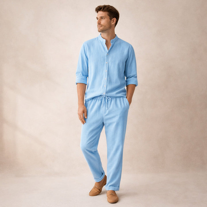 The Marble Arch  Men’s Summer Casual Set – Shirt & Pants
