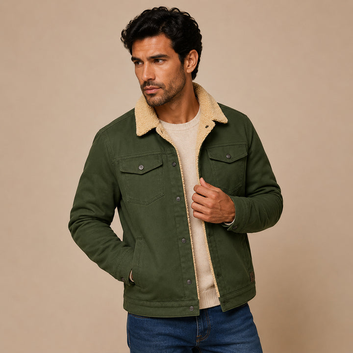 The Vancouver Men's Fleece Lined Outdoor Jacket - Modern & Warm