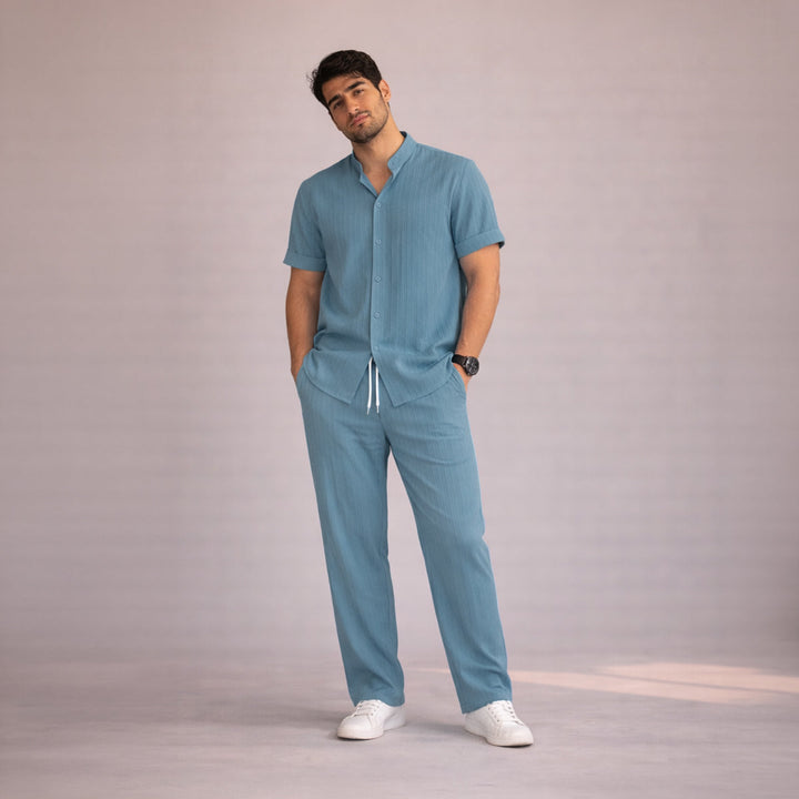 The Glenford Hill Men’s Linen Summer Soft Set – Shirt & Pants
