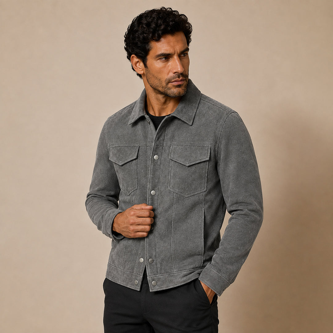 The Inverness Men’s Suede Business Casual Work Jacket