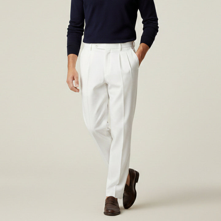 The Bologna Men’s Loose Fit Lightweight Linen Summer Pants