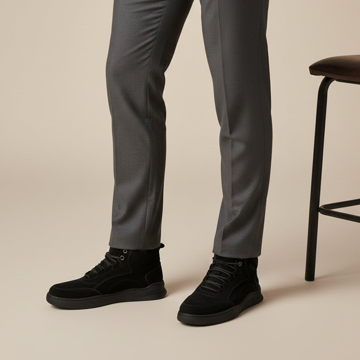 The Cedarforest Men’s Winter Fur Lined High Top Snow Boots