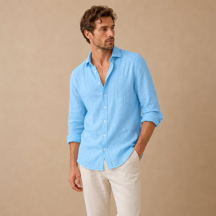 The Glenfield Men’s Linen Casual Shirt