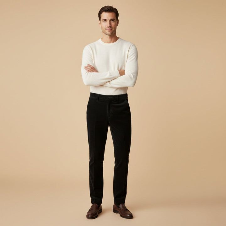 The Crestwood Lane Men’s Elastic Waist Corduroy Casual Pants