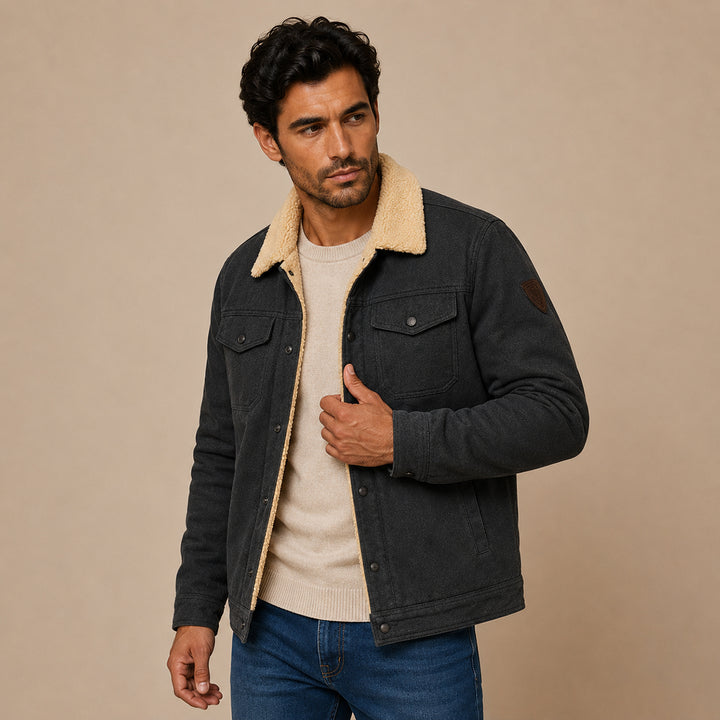 The Vancouver Men's Fleece Lined Outdoor Jacket - Modern & Warm