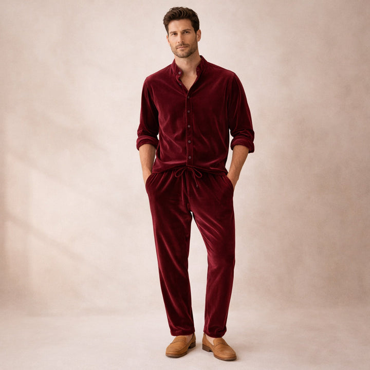 The Marble Arch  Men’s Summer Casual Set – Shirt & Pants
