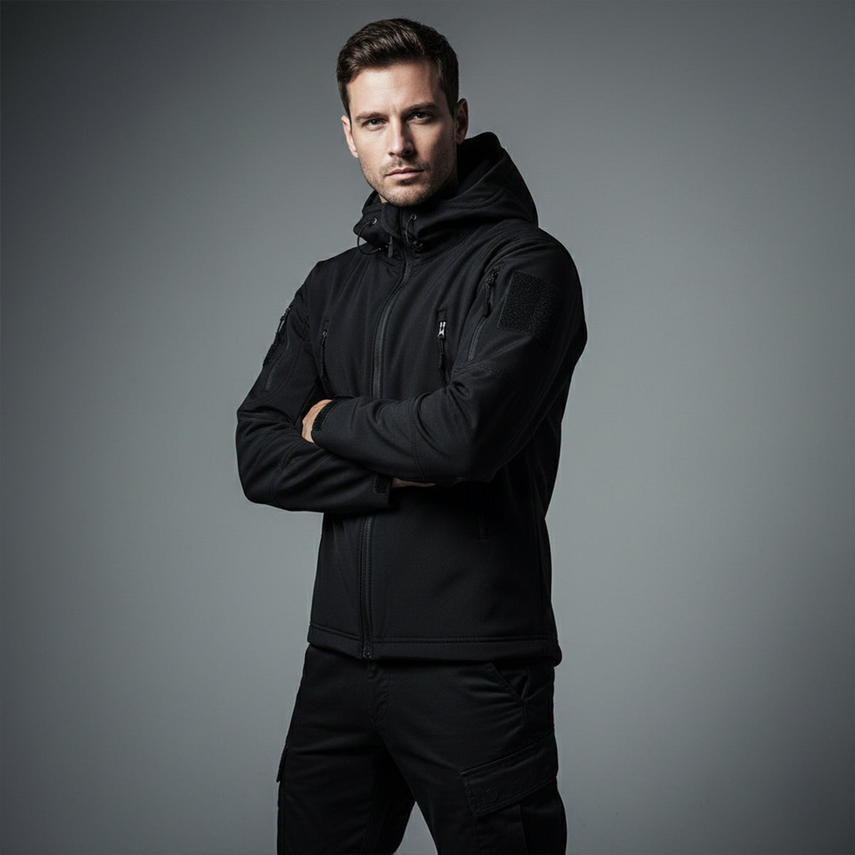 The Falkirk Men’s Waterproof Tactical Jacket with Hood