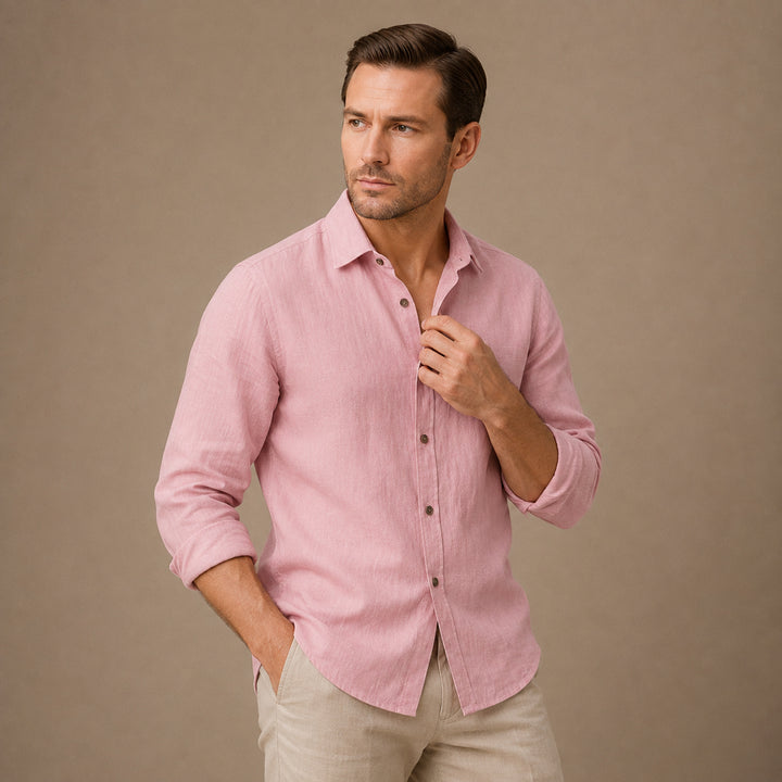 The Zurich Vintage Long Sleeve Cotton Shirt for Men