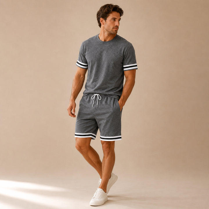 The Modena Men’s Trendy Summer Set – T Shirt and Shorts