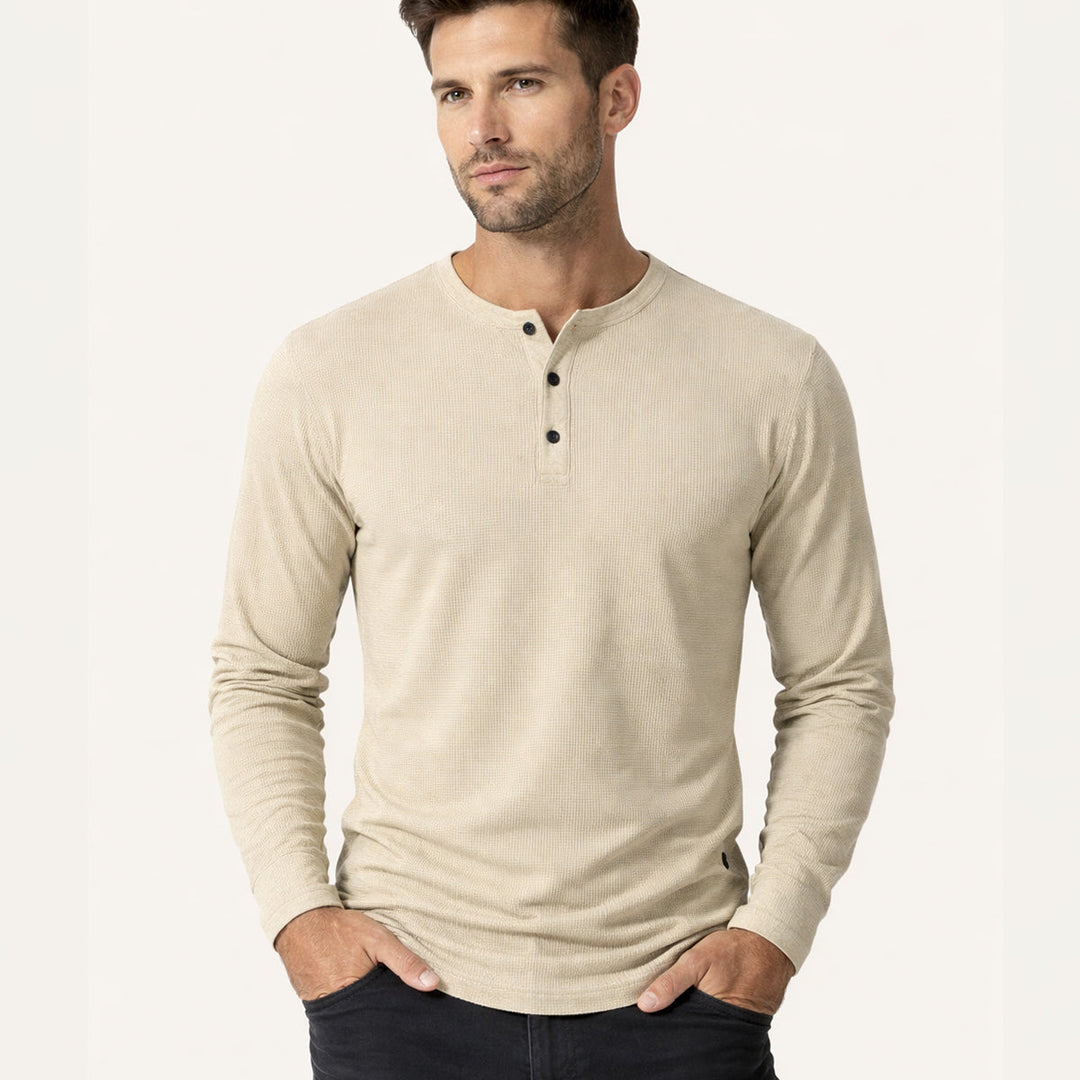 The Meadowwood Ridge Men’s Textured Stripe Button Down Retro  Shirt