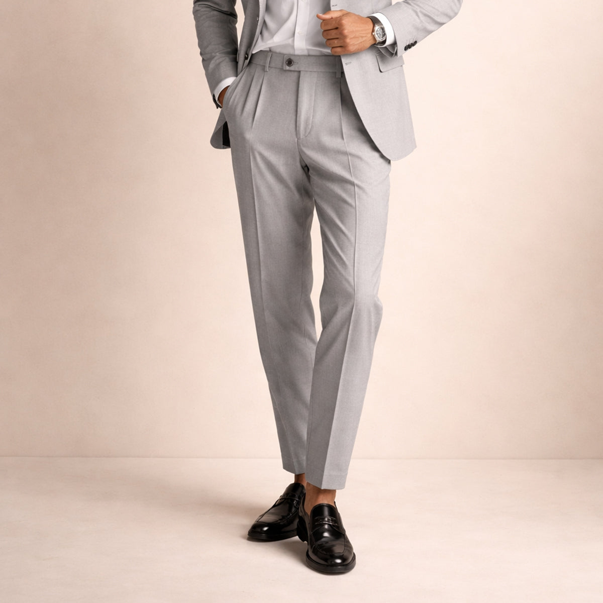 The Brighton Men’s Vintage Classic Tailored Pleated Pants