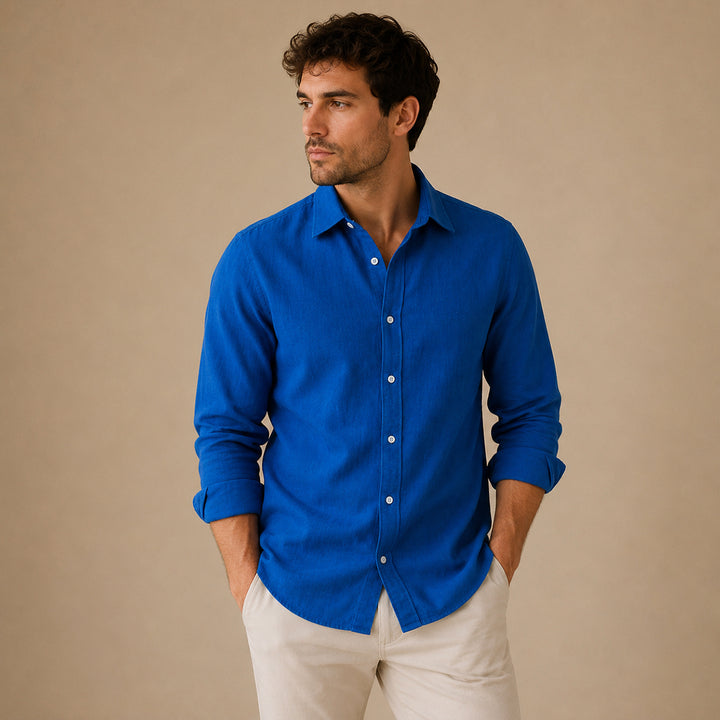 The Aspen Men’s Breathable Button Down Casual Cotton Shirt