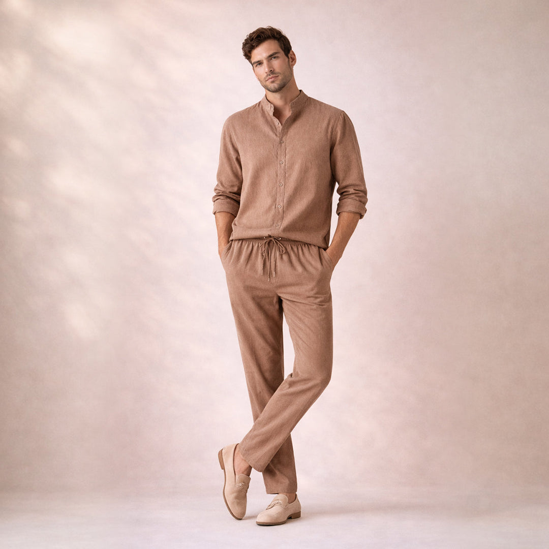 The Hampton  Men’s Summer Lightweight Set – Shirt & Pants