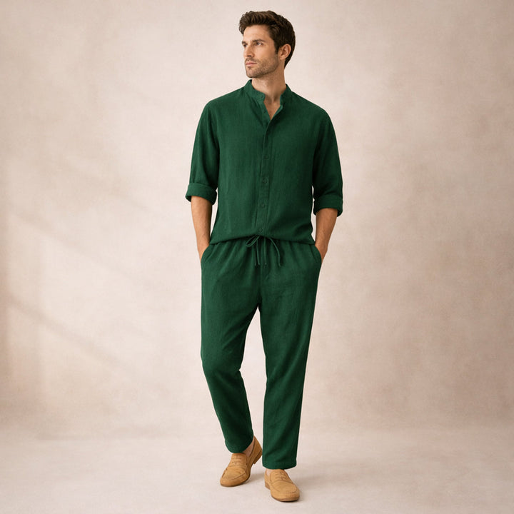 The Marble Arch  Men’s Summer Casual Set – Shirt & Pants