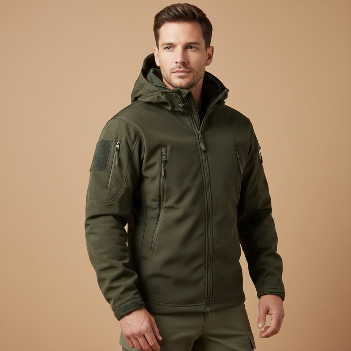 The Falkirk Men’s Waterproof Tactical Jacket with Hood