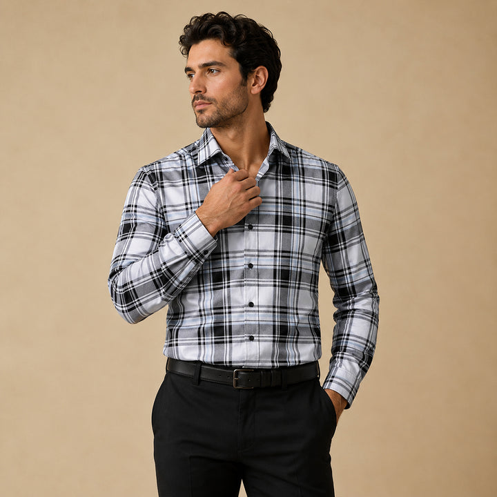 The Livorno Men’s Western Style Shirt Cowboy Print Trendy Shirt