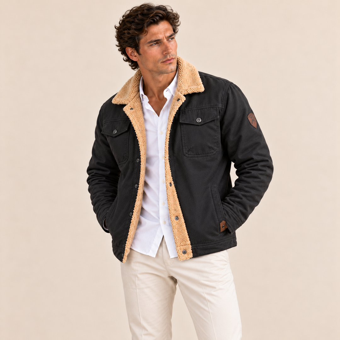 The York Warm Fleece Lined Winter Coat for Men