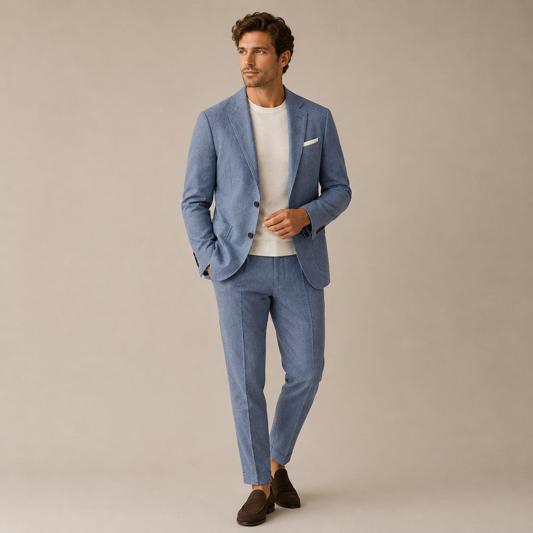 Men’s Slim Fit Set – Two Piece Business Wedding Suit