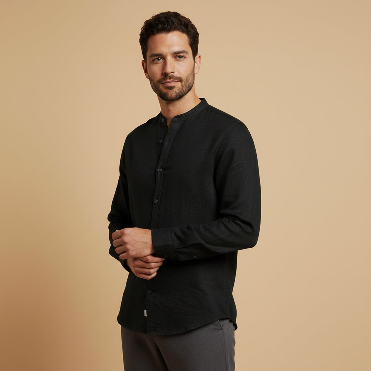 Summer Casual Linen Men Shirt Relaxed Fit