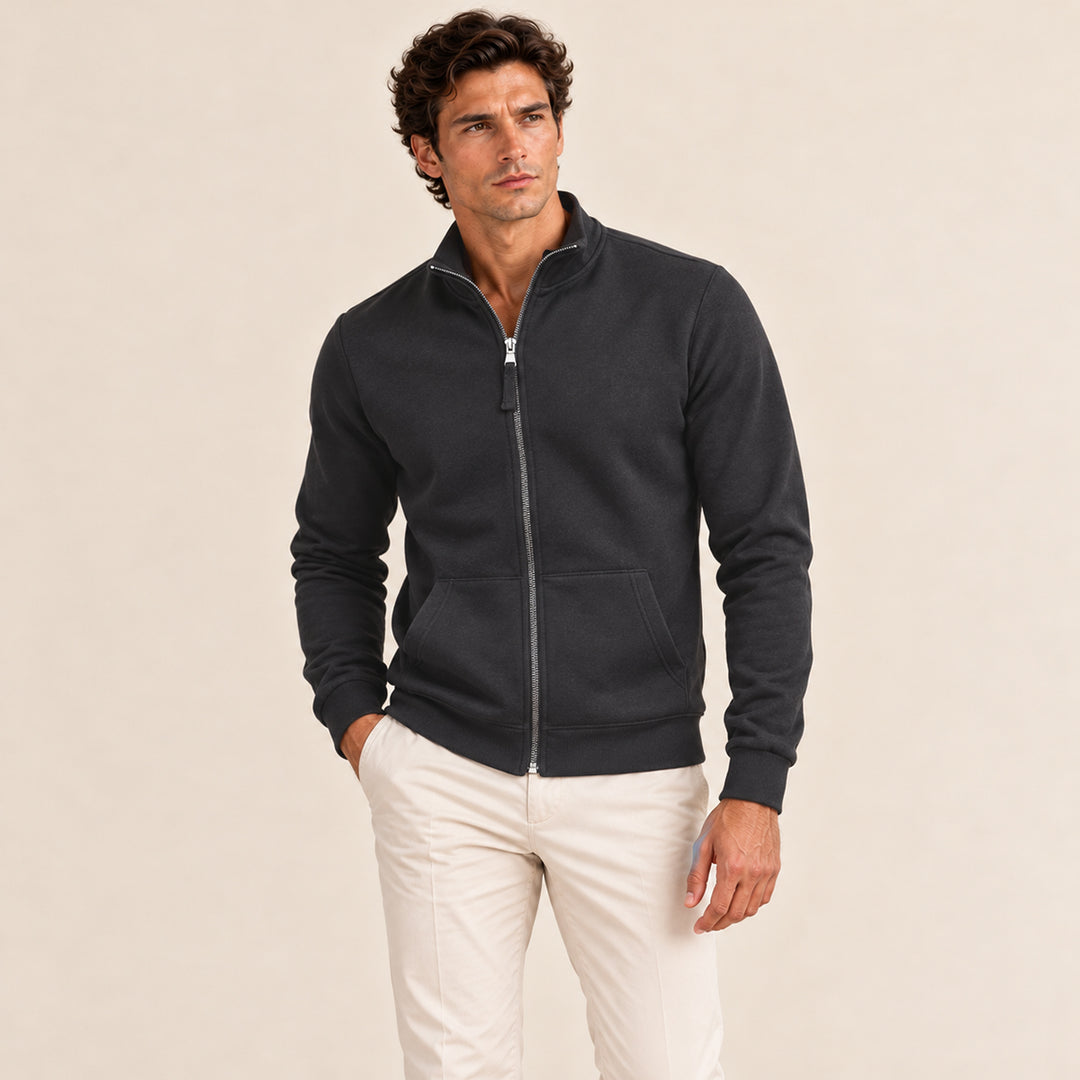 The Oxford Men’s Casual Lightweight Zip Up Jacket