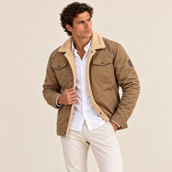The York Warm Fleece Lined Winter Coat for Men