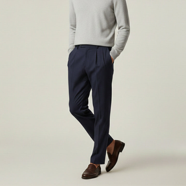 The Bologna Men’s Loose Fit Lightweight Linen Summer Pants