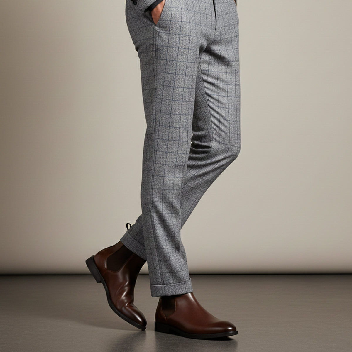 The Cobblestone Men’s Classic Ankle Slip On Leather Boots