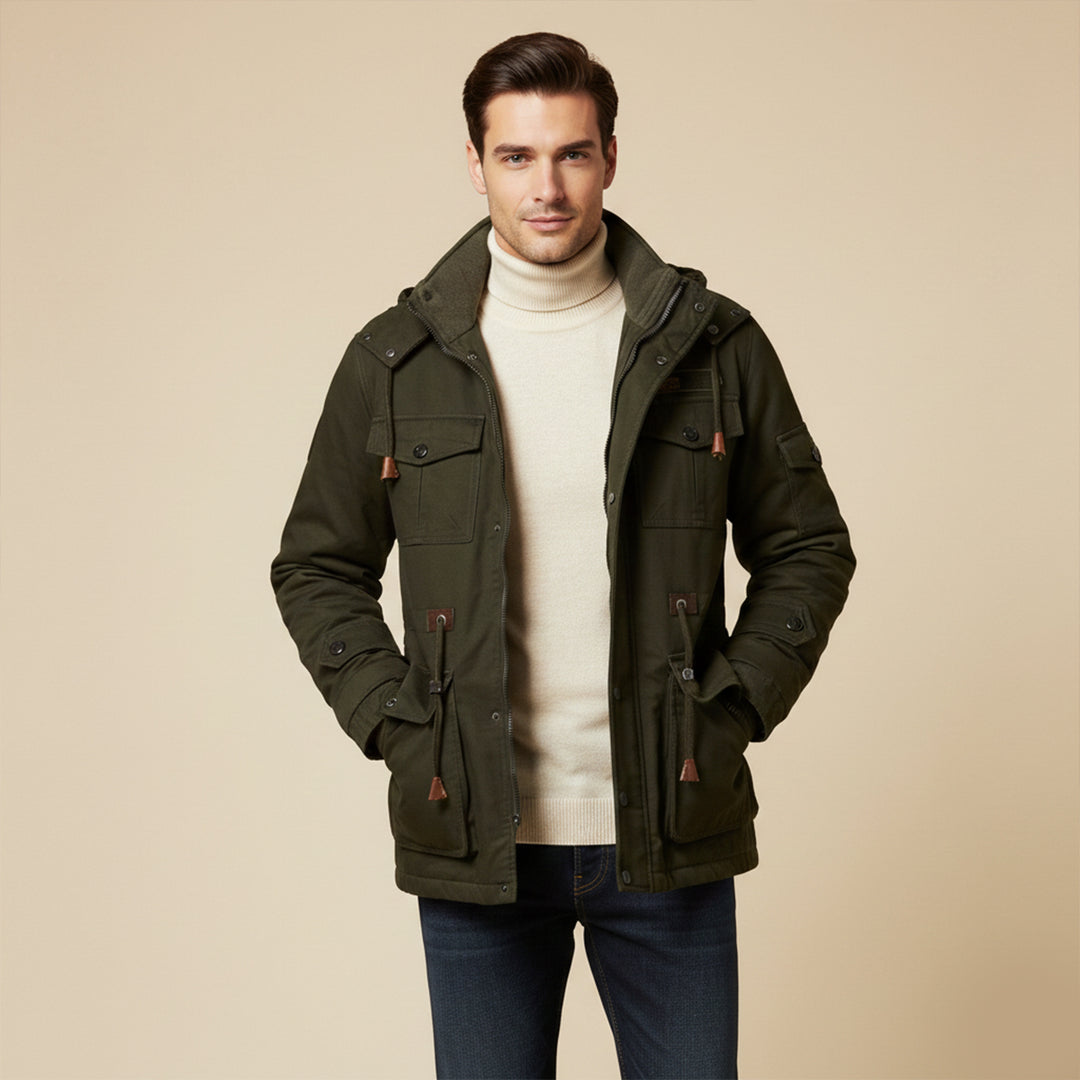 The Fenwick Men’s Thick Plush Lining Hooded Jacket