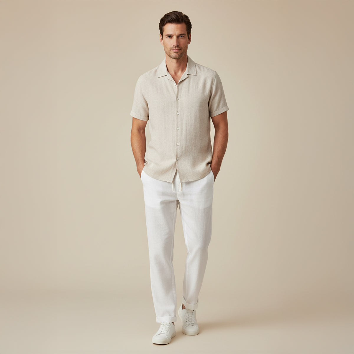 The Amalfi Linen Set – Summer Shirt & Pants for Men