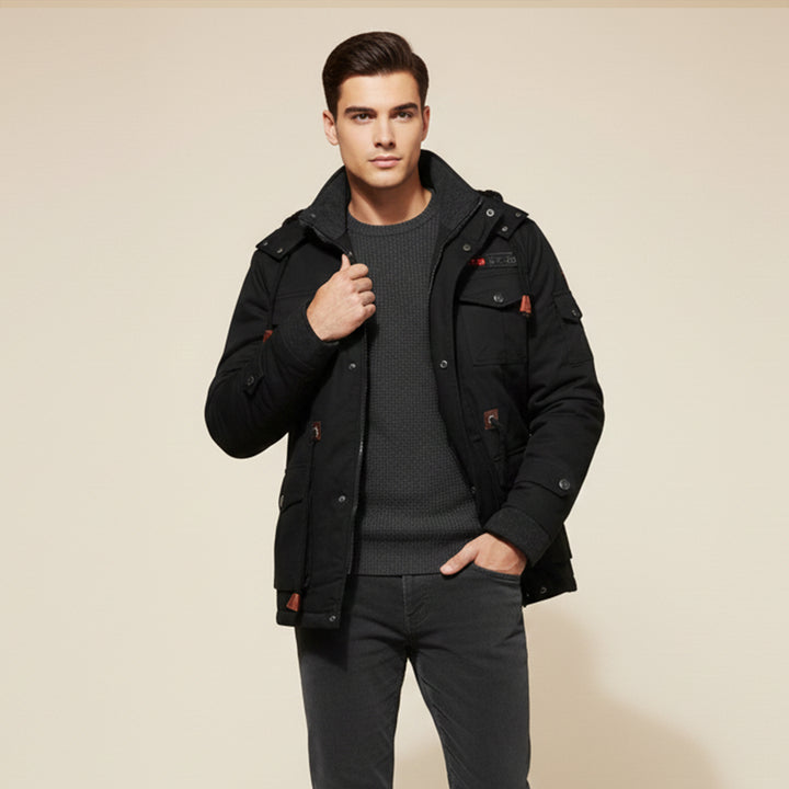 The Fenwick Men’s Thick Plush Lining Hooded Jacket