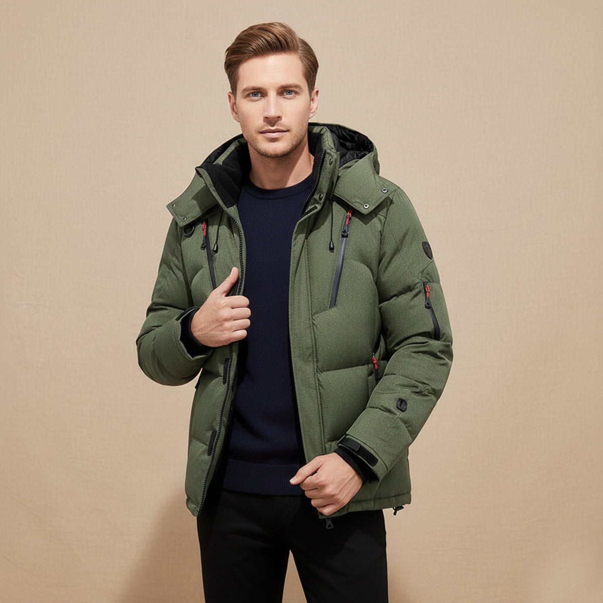 The Foxglove Men’s Insulated Winter Park Jacket with Hood
