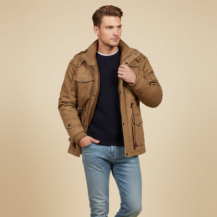 The Fenwick Men’s Thick Plush Lining Hooded Jacket