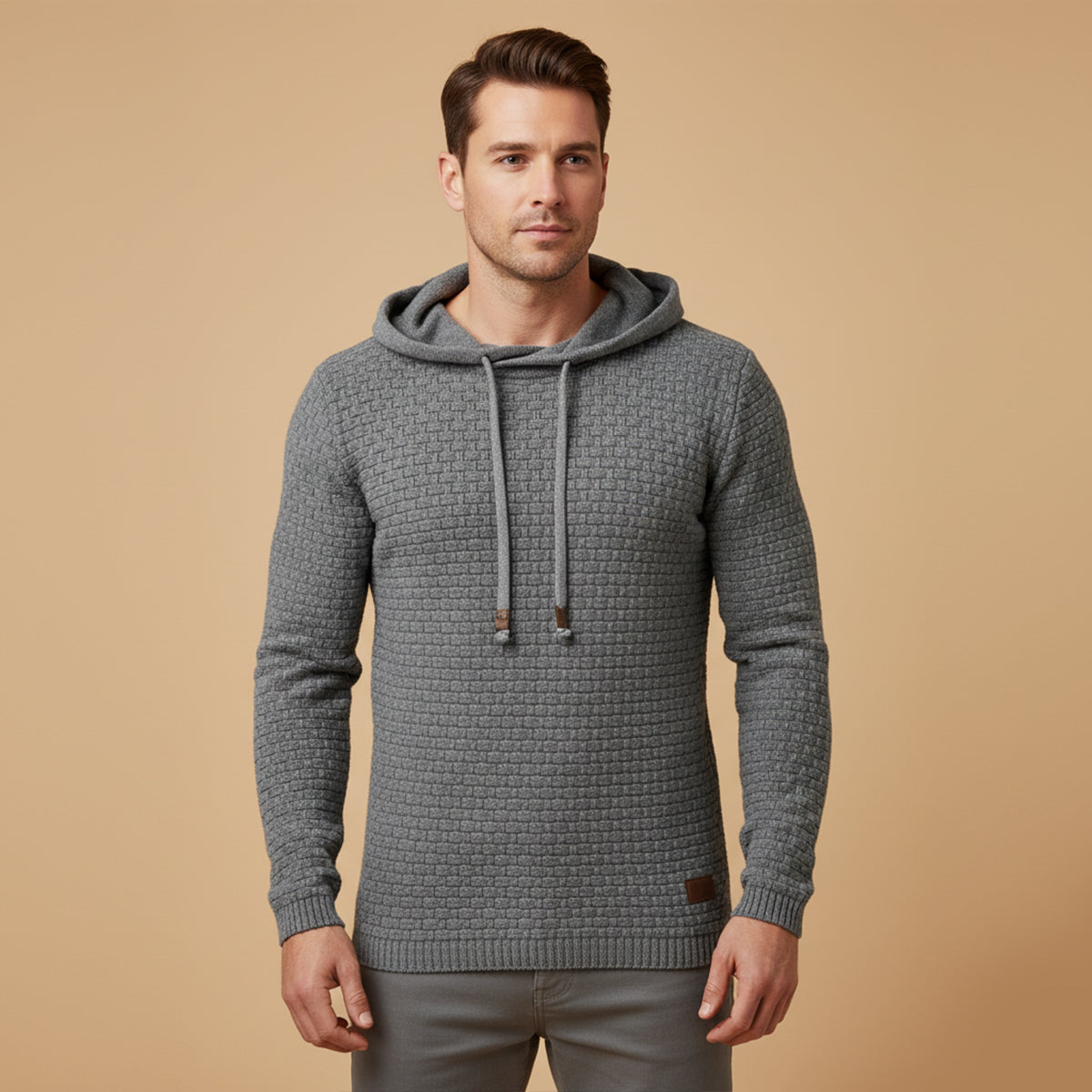 The Watford Men’s Hooded Warm Knit Sweater