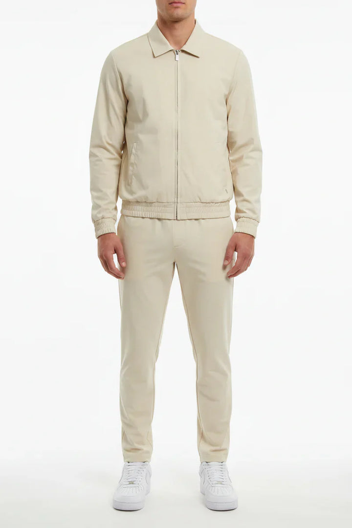 The Reno Men's Premium Tech Tracksuit Set - Beige