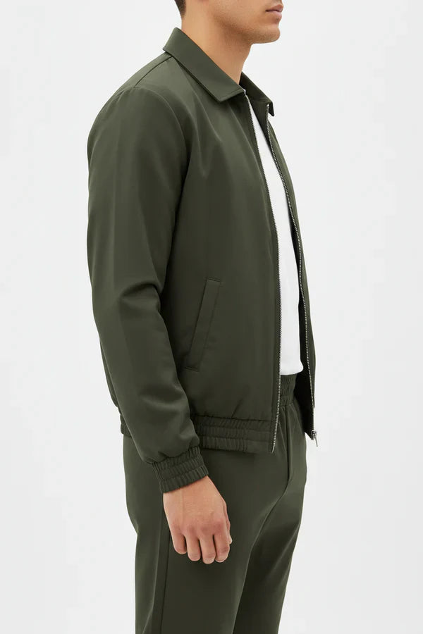 The Reno Men's Premium Tech Tracksuit Set - Army Green