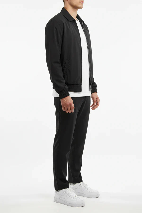 The Reno Men's Premium Tech Tracksuit Set - Black