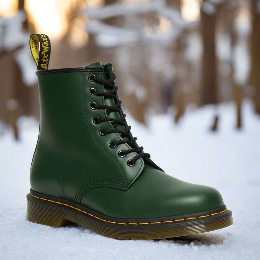 Synthetic Leather Ankle Boots for Women