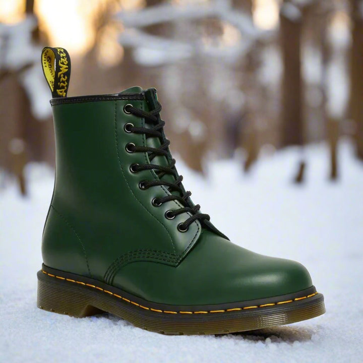 Synthetic Leather Ankle Boots for Women