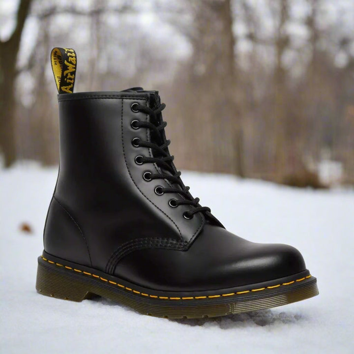 Synthetic Leather Ankle Boots for Women
