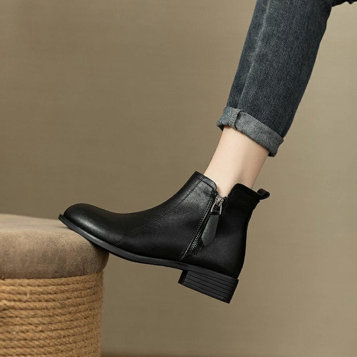 Stylish Ankle Boots with Zipper Closure