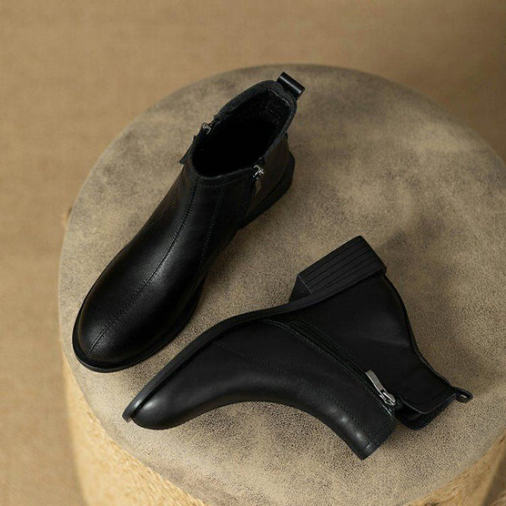 Stylish Ankle Boots with Zipper Closure