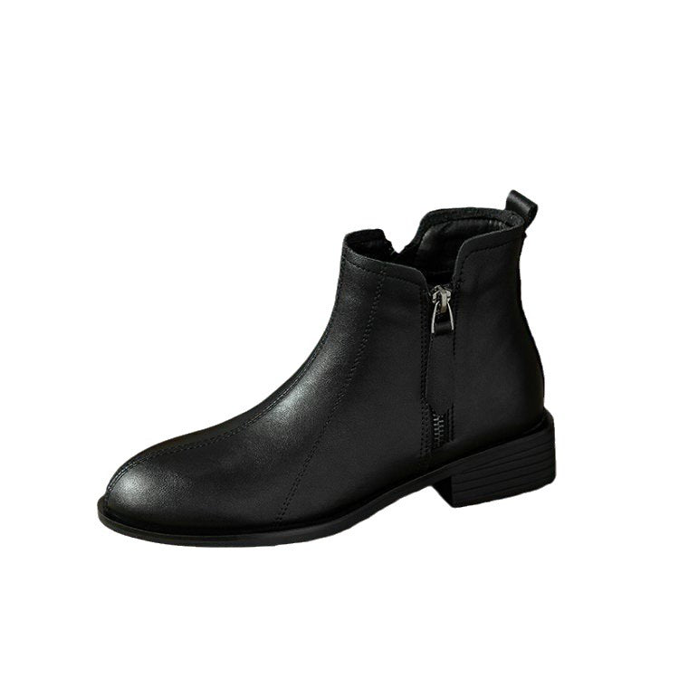 Stylish Ankle Boots with Zipper Closure